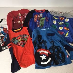 Marvel long sleeve tees. Gap, Disney Store Boys 6 in set
